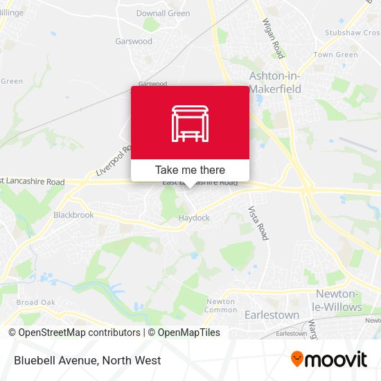 Bluebell Avenue map