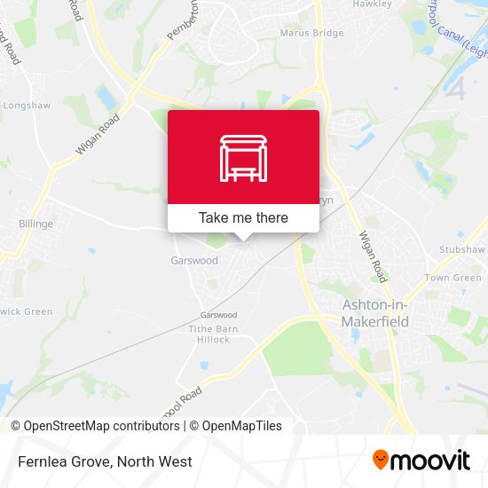Fernlea Grove map