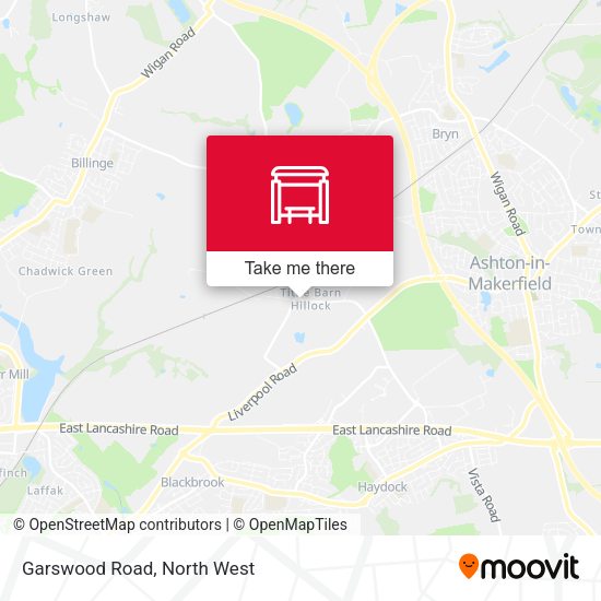 Garswood Road map