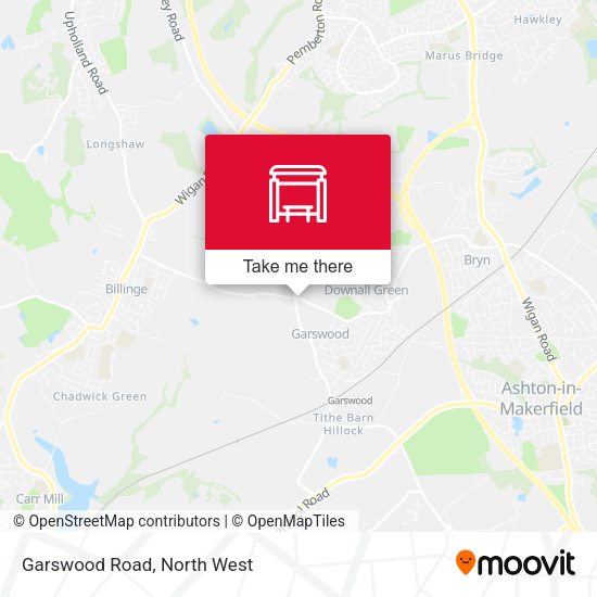 Garswood Road map