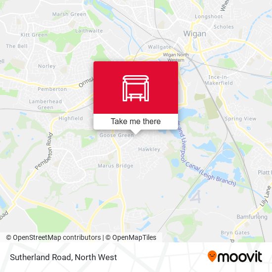 Sutherland Road map