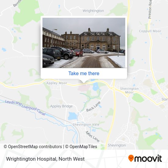 Wrightington Hospital map