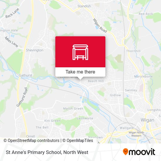 St Anne's Primary School map