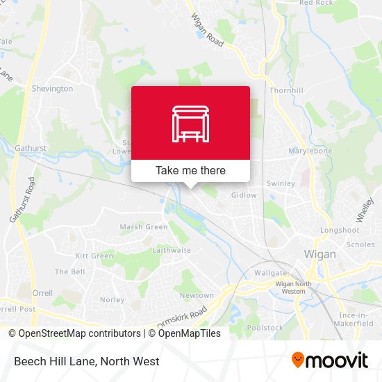 Beech Hill Lane map