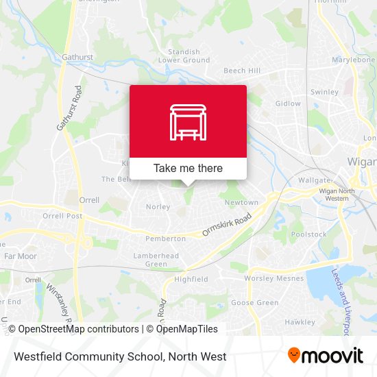 Westfield Community School map