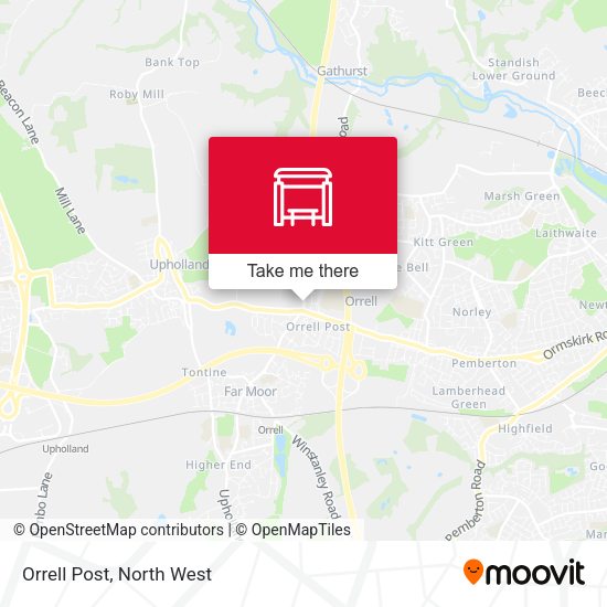 Orrell Post map