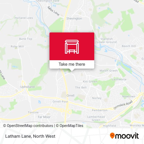 Latham Lane map