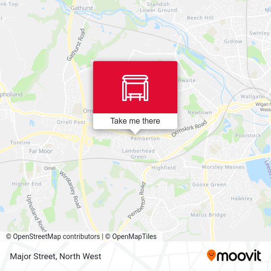 Major Street map