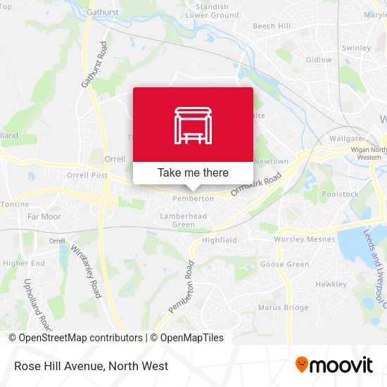 Rose Hill Avenue map