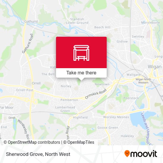 Sherwood Grove map