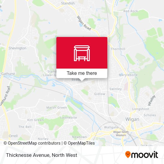 Thicknesse Avenue map