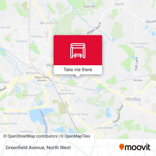 Greenfield Avenue map