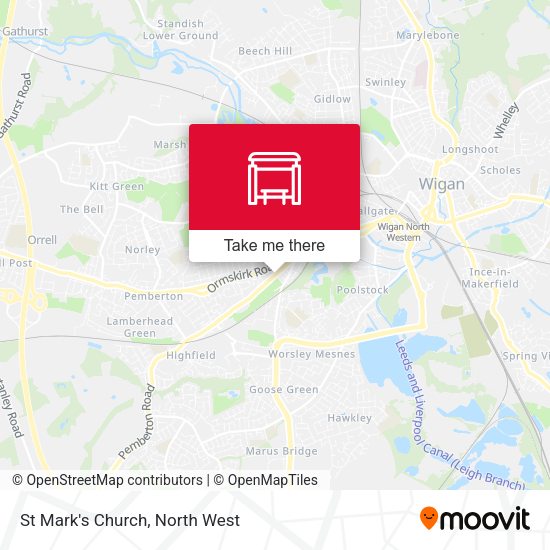 St Mark's Church map
