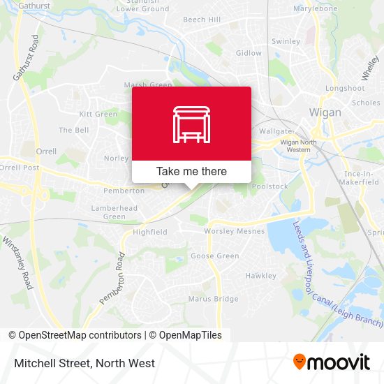 Mitchell Street map