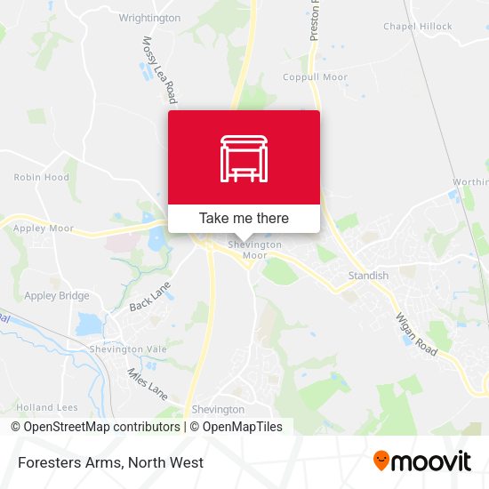 Foresters Arms map