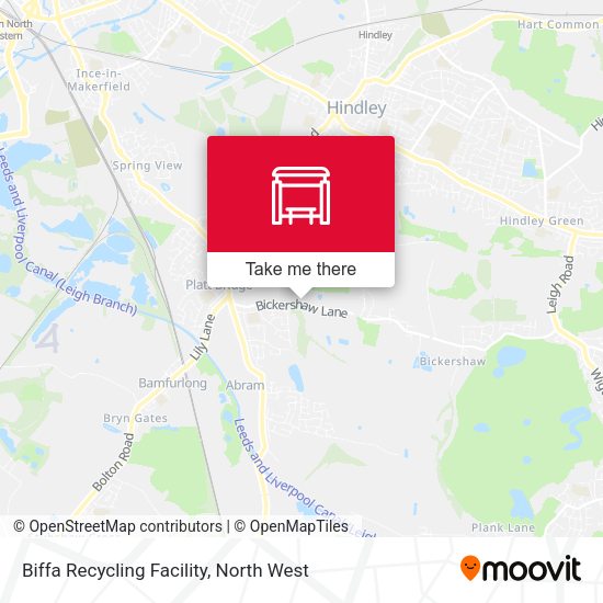 Biffa Recycling Facility map