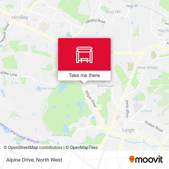 Alpine Drive map
