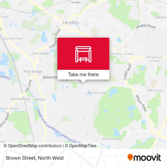 Brown Street map