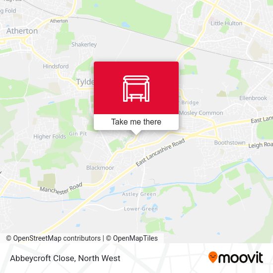 Abbeycroft Close map