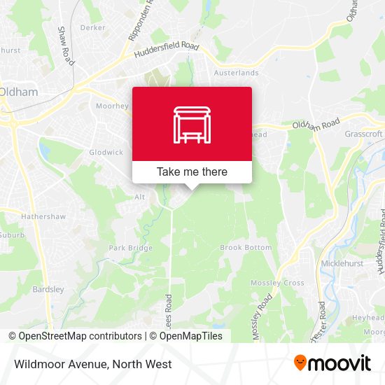 Wildmoor Avenue map