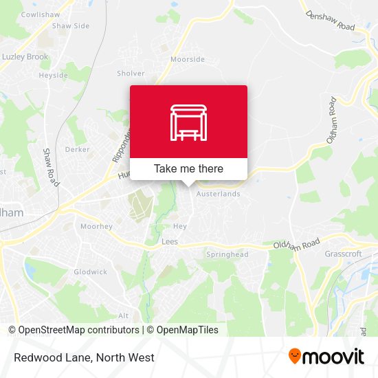 Redwood Lane map