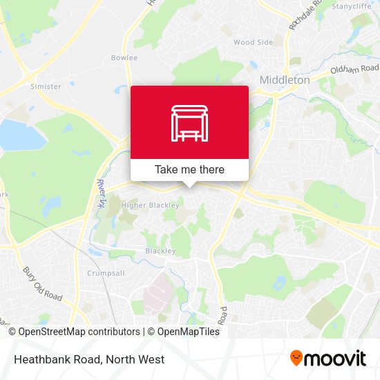 Heathbank Road map