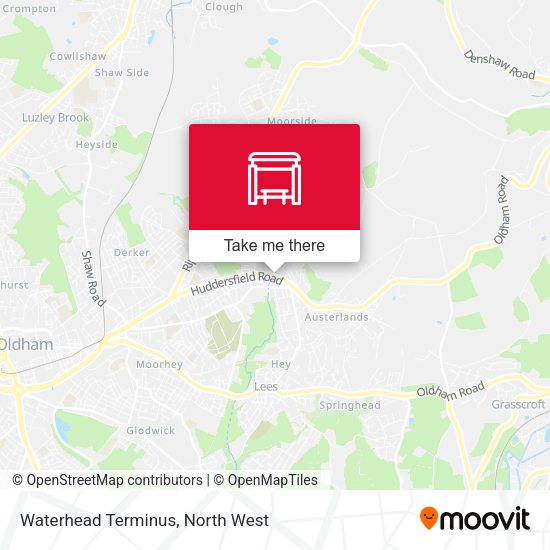 Waterhead Terminus map