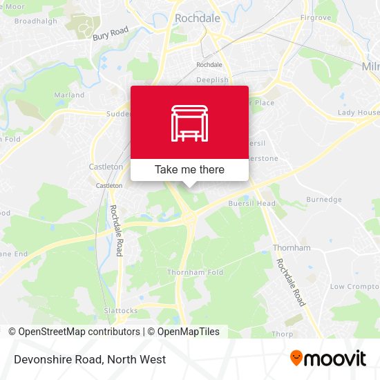 Devonshire Road map