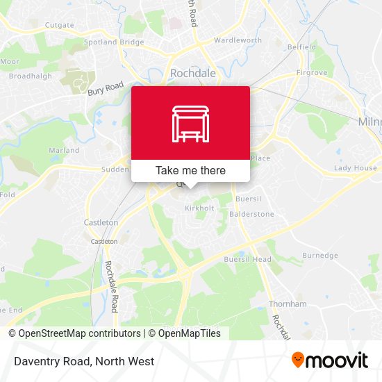 Daventry Road map