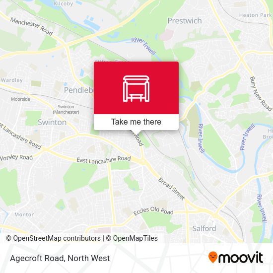 Agecroft Road map