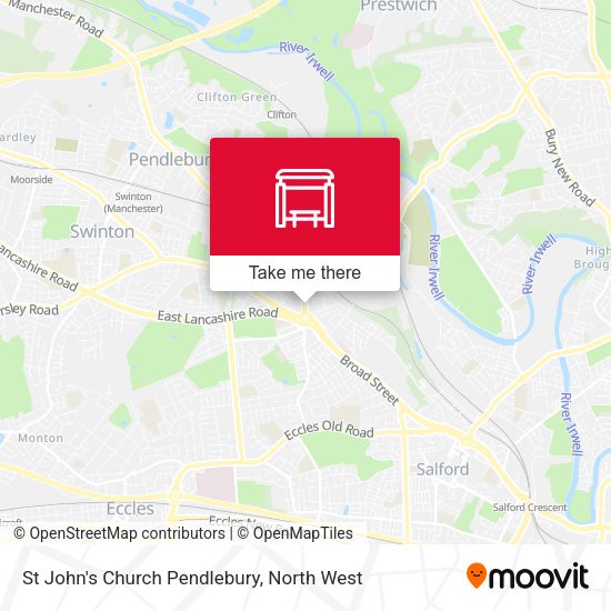 St John's Church Pendlebury map
