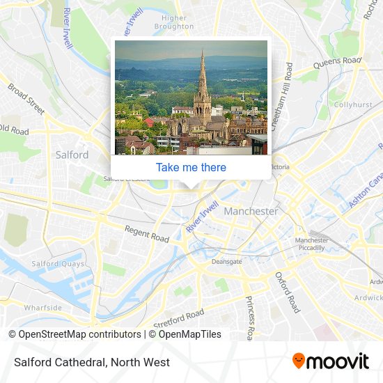Salford Cathedral map