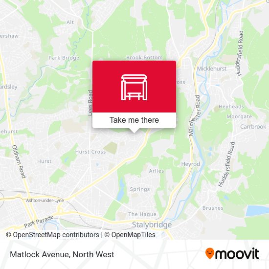 Matlock Avenue map