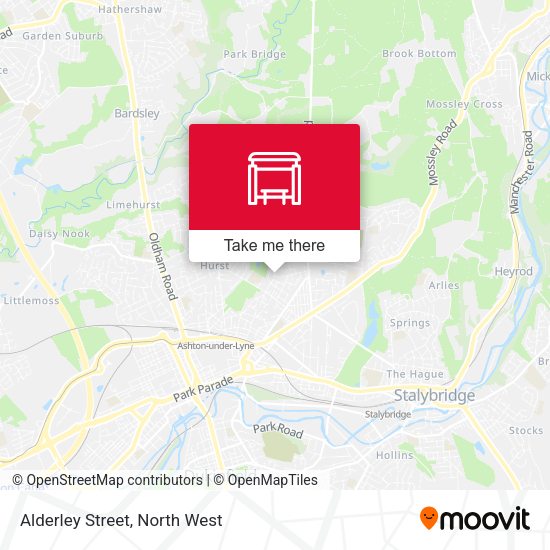 Alderley Street map