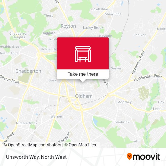 Unsworth Way map