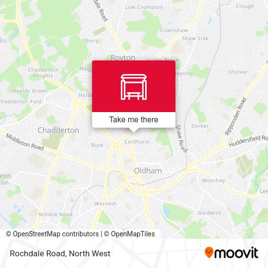Rochdale Road map