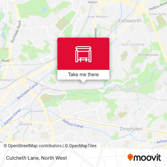 Culcheth Lane map