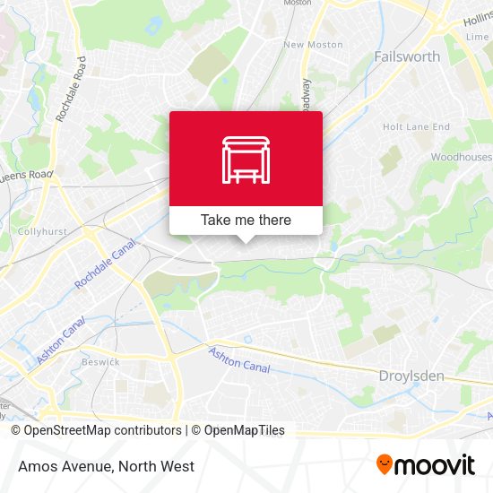 Amos Avenue map