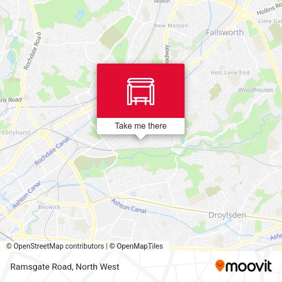 Ramsgate Road map