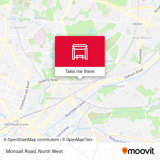 Monsall Road map