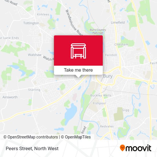 Peers Street map