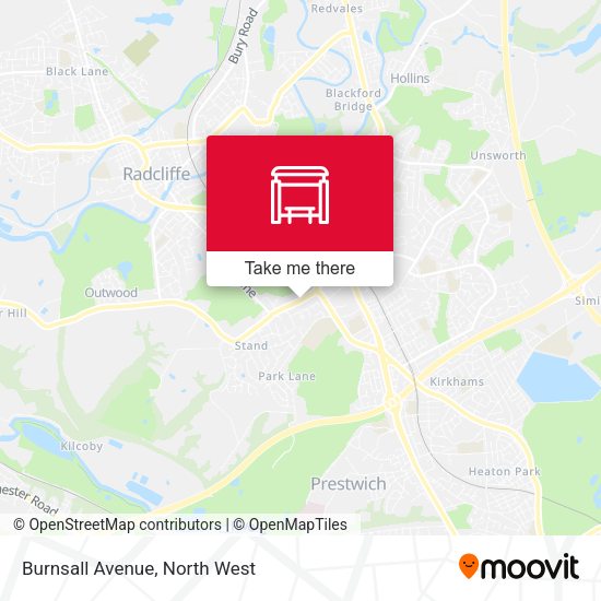 Burnsall Avenue map
