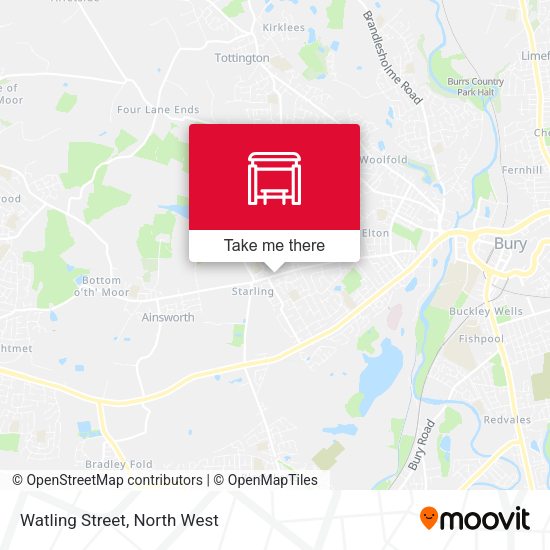 Watling Street map
