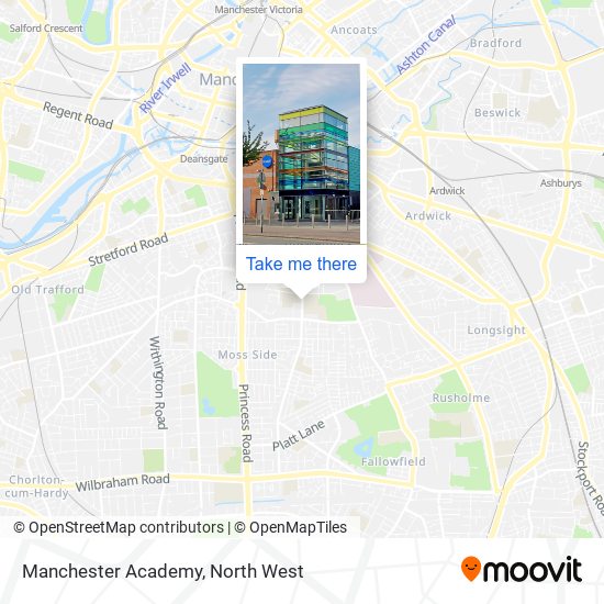 Manchester Academy map