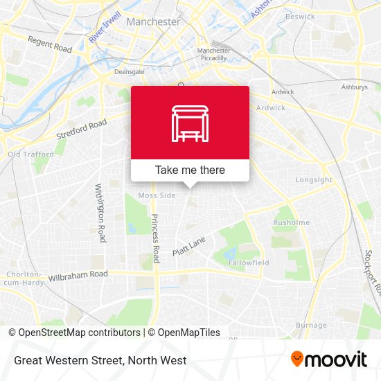 Great Western Street map
