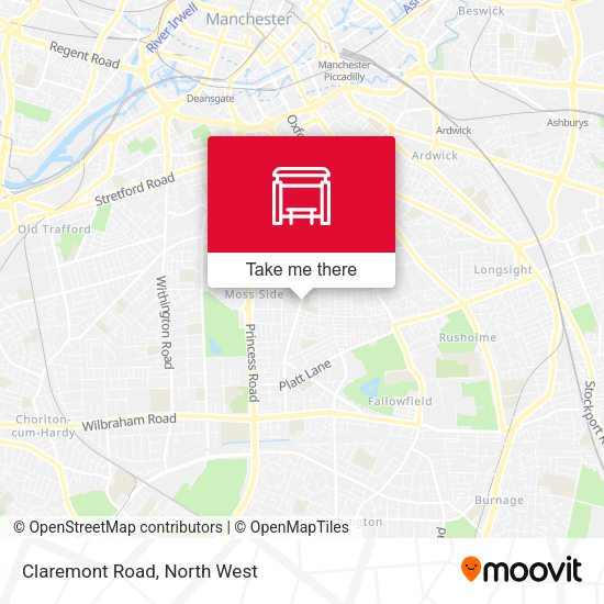 Claremont Road map