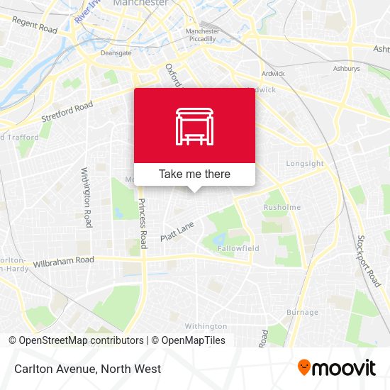 Carlton Avenue map