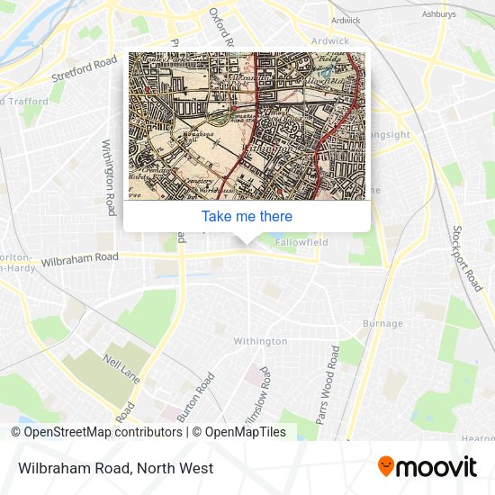 Wilbraham Road map