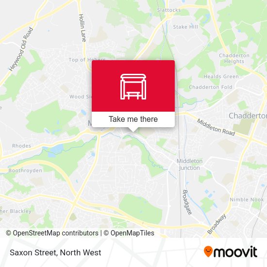Saxon Street map