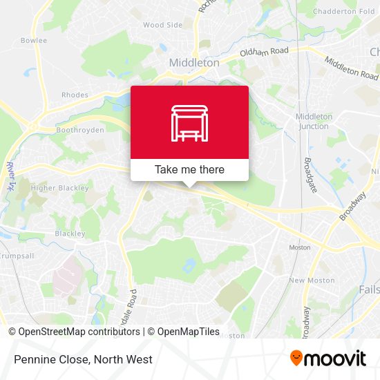 Pennine Close map